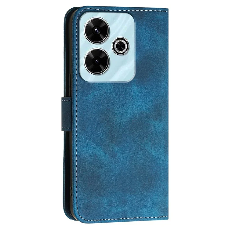 YX0080 Per Xiaomi Redmi 13 5G / 4G / Poco M6 4G / Redmi Note 13R 5G Custodia in pelle a portafoglio per telefono - Zaffiro