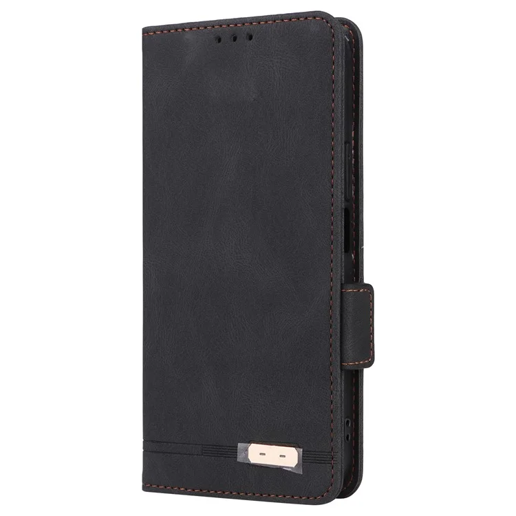 Pour L'honneur 200 Lite Couverture de Téléphone à Basculement en Cuir Avec Décoration Matérielle - Noir