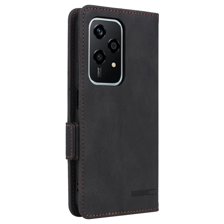 Pour L'honneur 200 Lite Couverture de Téléphone à Basculement en Cuir Avec Décoration Matérielle - Noir