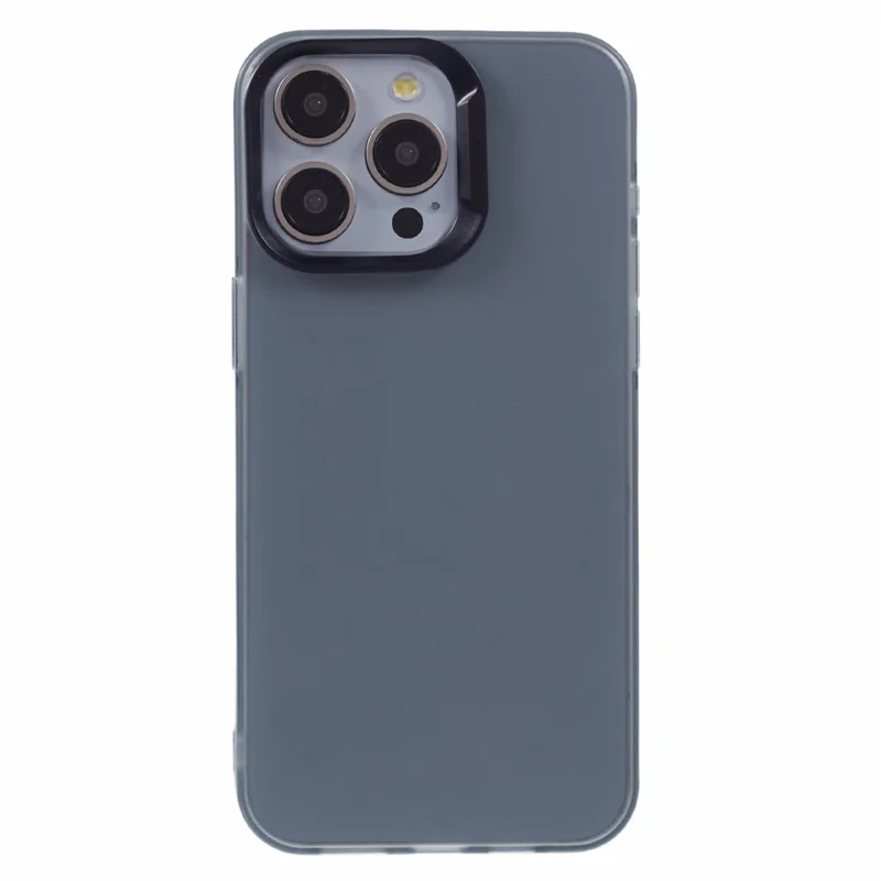 DME Series For iPhone 15 Pro Max Case Matte TPU Shockproof Phone Cover - Translucent Black