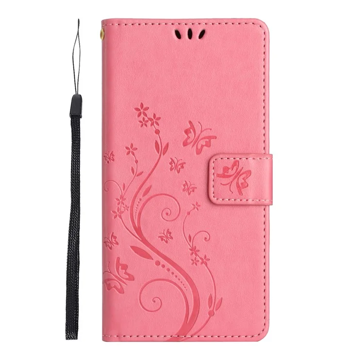 Para o Samsung Galaxy A16 5G / A16 4G Case PU Leather Phone Wallet Cover com Alça - Pink