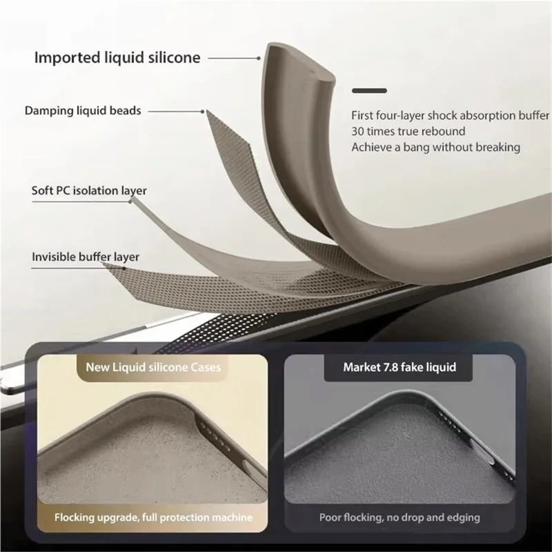 For iPhone 16 Pro Magnetic Case Shockproof Soft TPU Phone Cover - Black