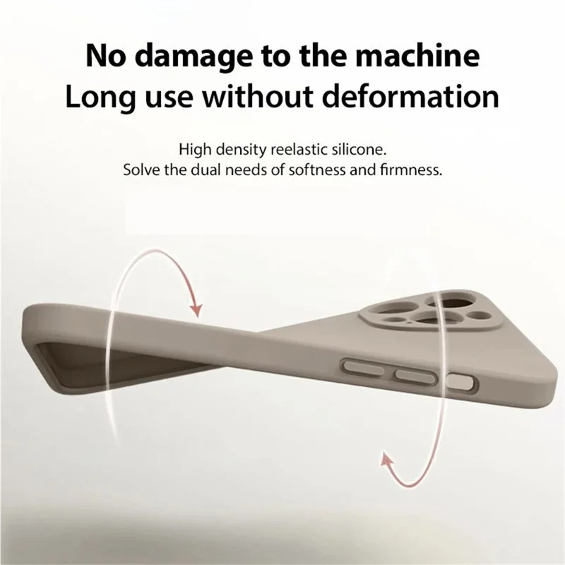 For iPhone 16 Pro Max Magnetic Case Shockproof Soft TPU Phone Cover - Grey