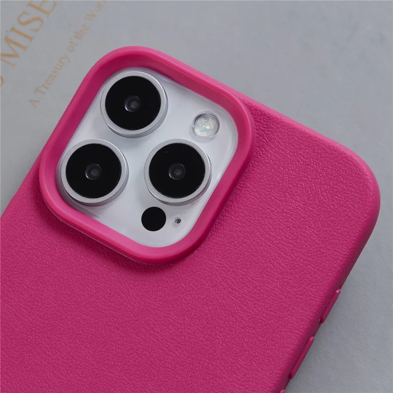 Série Hyue Pour L'iphone 14 Pro Max Case Litchi Texture TPU TPU Thelo Couverture - Rose