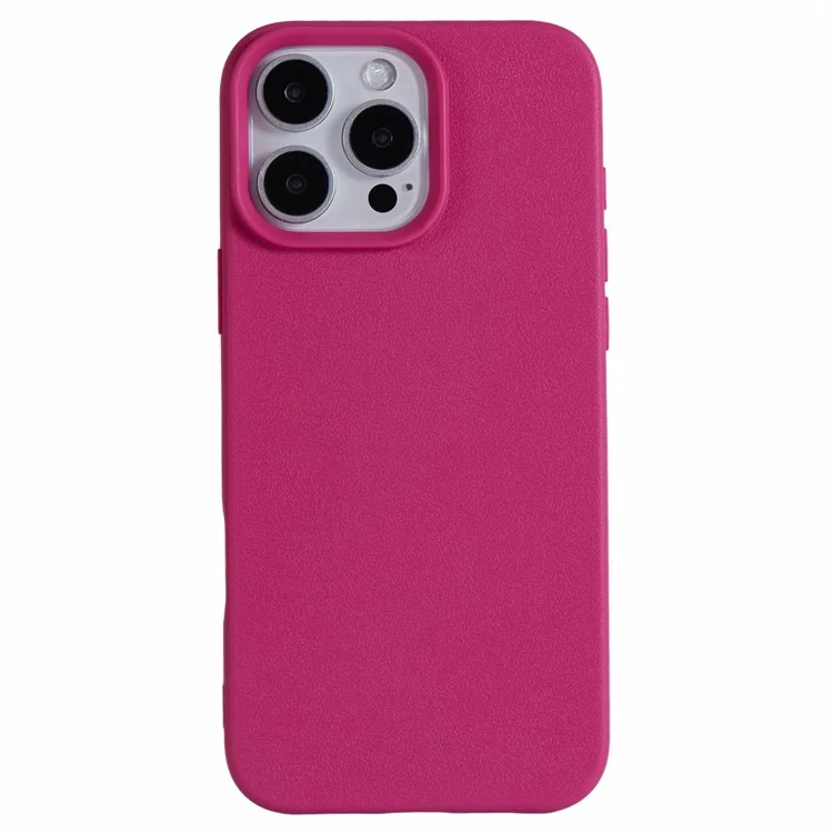 Serie Hyue Para Iphone 14 Pro Case Litchi Textura TPU Tope Thock Phone Cover - Rosa