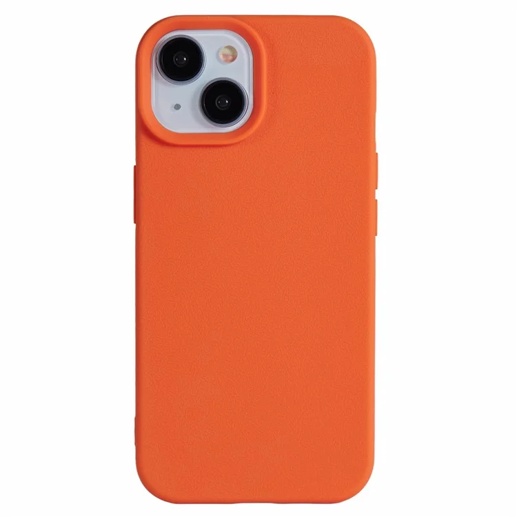 Für iPhone 13 Case Litchi Texture TPU Stoßfestes Telefongehäuse - Orange