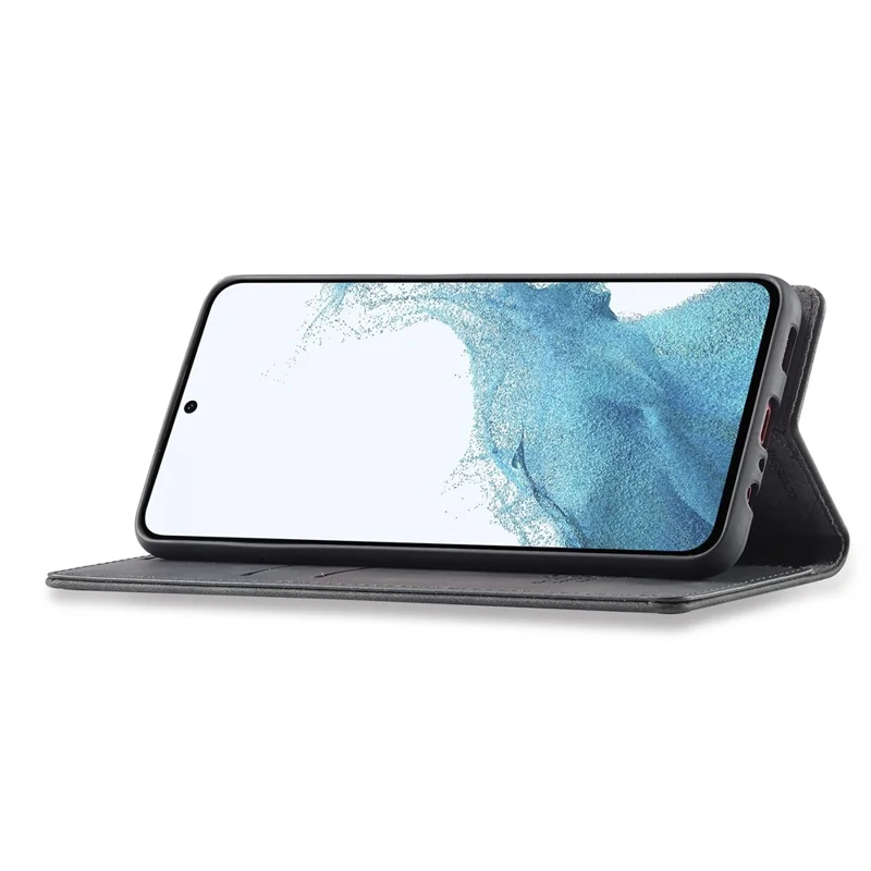 LC.IMEEKE Per Samsung Galaxy S24 FE Custodia portafoglio in pelle microfibra Cover telefonica - Nero