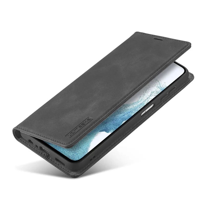 LC.IMEEKE Per Samsung Galaxy S24 FE Custodia portafoglio in pelle microfibra Cover telefonica - Nero