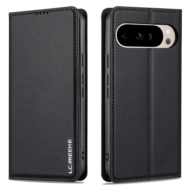 LC.IMEEKE L1 Series per Google Pixel 9 Pro XL Case Portafoglio in Pelle PU Custodia Protettiva per Telefono - Nero