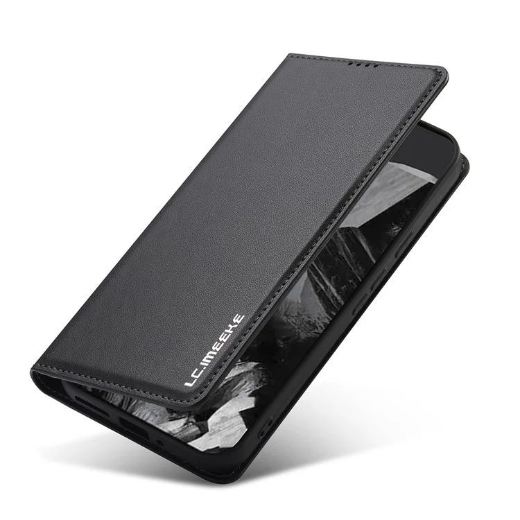 LC.IMEEKE L1 Series per Google Pixel 9 Pro XL Case Portafoglio in Pelle PU Custodia Protettiva per Telefono - Nero