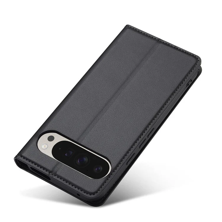 Lc. Серия Imeeke L1 Для Google Pixel 9 Pro / Pixel 9 Case PU Кожаный Кошелек Для Защитной Телефонной Обложки - Черный