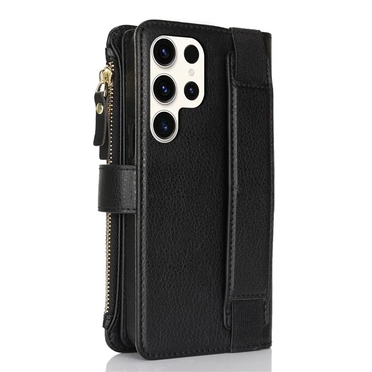 XL-001 Pour Samsung Galaxy S23 Ultra Case Pocket Pocket Pocket Support Téléphone Téléphone - Noir