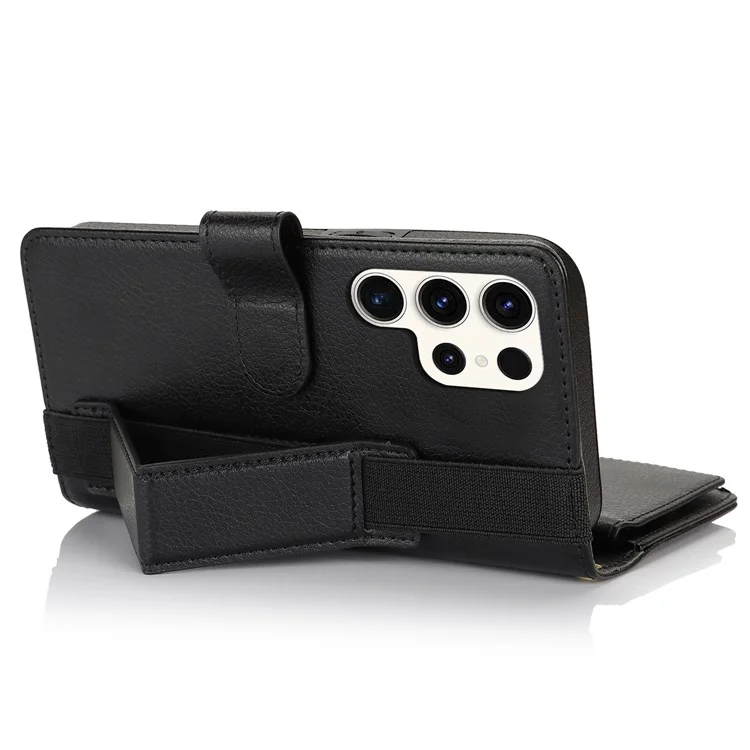 XL-001 Pour Samsung Galaxy S23 Ultra Case Pocket Pocket Pocket Support Téléphone Téléphone - Noir