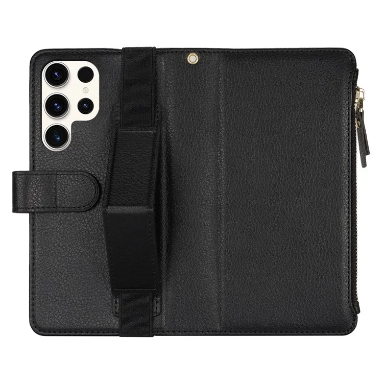 XL-001 Pour Samsung Galaxy S23 Ultra Case Pocket Pocket Pocket Support Téléphone Téléphone - Noir