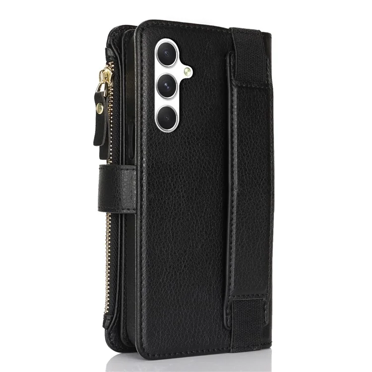 XL-001 Para Samsung Galaxy S23 fe Case Case Pocket Pocket Stand Telephip Cover Teléfono - Negro
