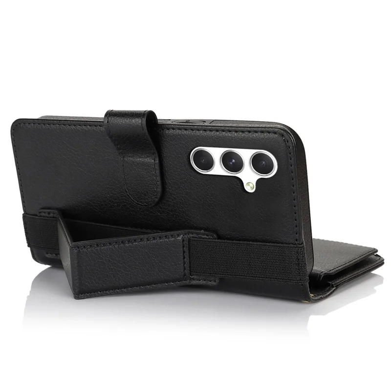 XL-001 Para Samsung Galaxy S23 fe Case Case Pocket Pocket Stand Telephip Cover Teléfono - Negro