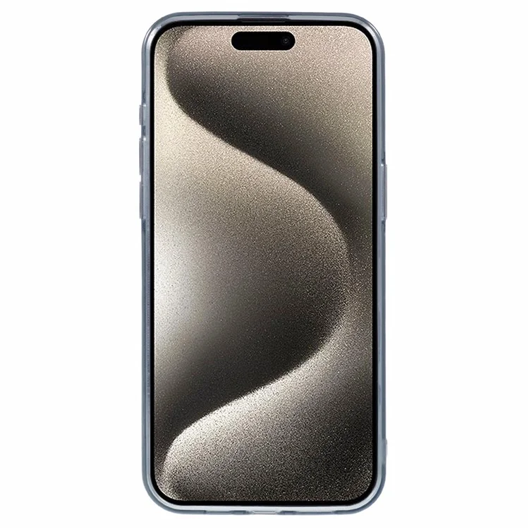 Serie DME Para Iphone 14 Pro Case Matte TPU Cubierta de Teléfono a Prueba de Amortiguadores - Negro Translúcido
