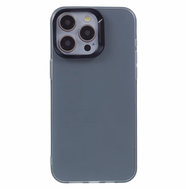 Serie DME Para Iphone 14 Pro Case Matte TPU Cubierta de Teléfono a Prueba de Amortiguadores - Negro Translúcido