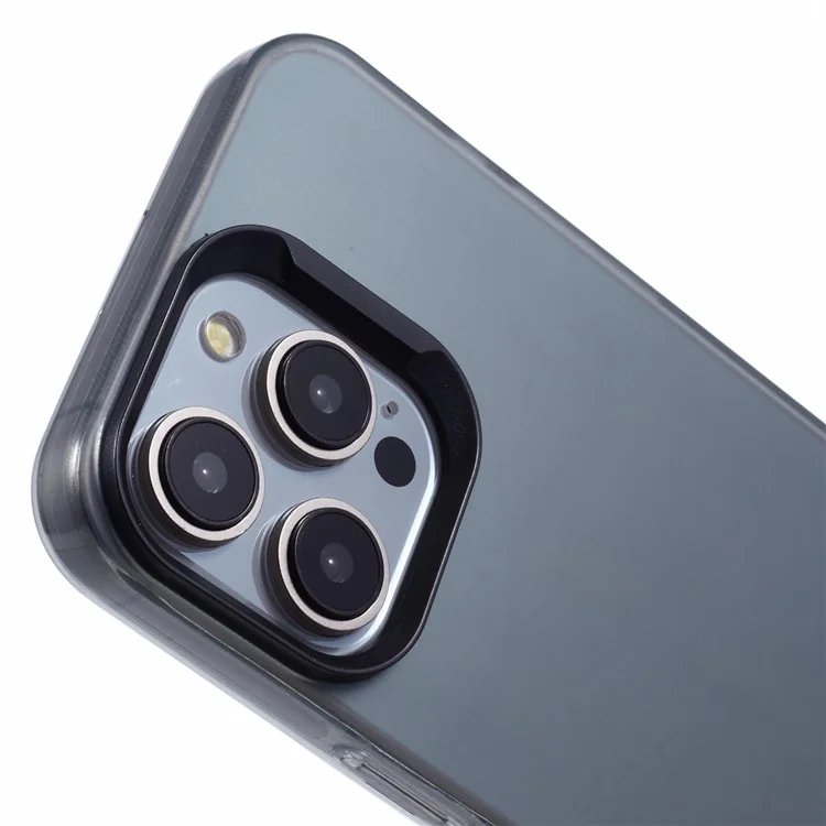 Serie DME Para Iphone 14 Pro Case Matte TPU Cubierta de Teléfono a Prueba de Amortiguadores - Negro Translúcido