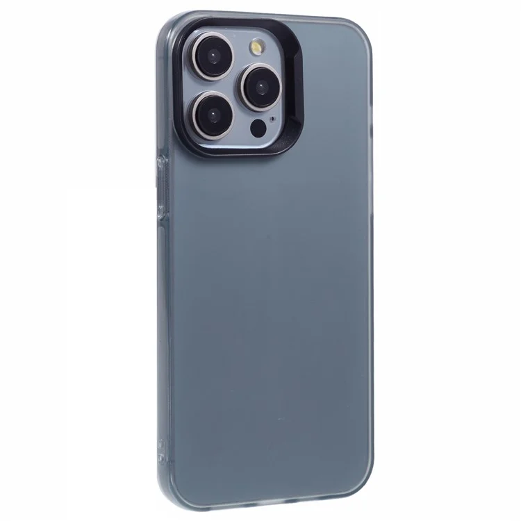 DME Series For iPhone 13 Pro Max Case Matte TPU Shockproof Phone Cover - Translucent Black