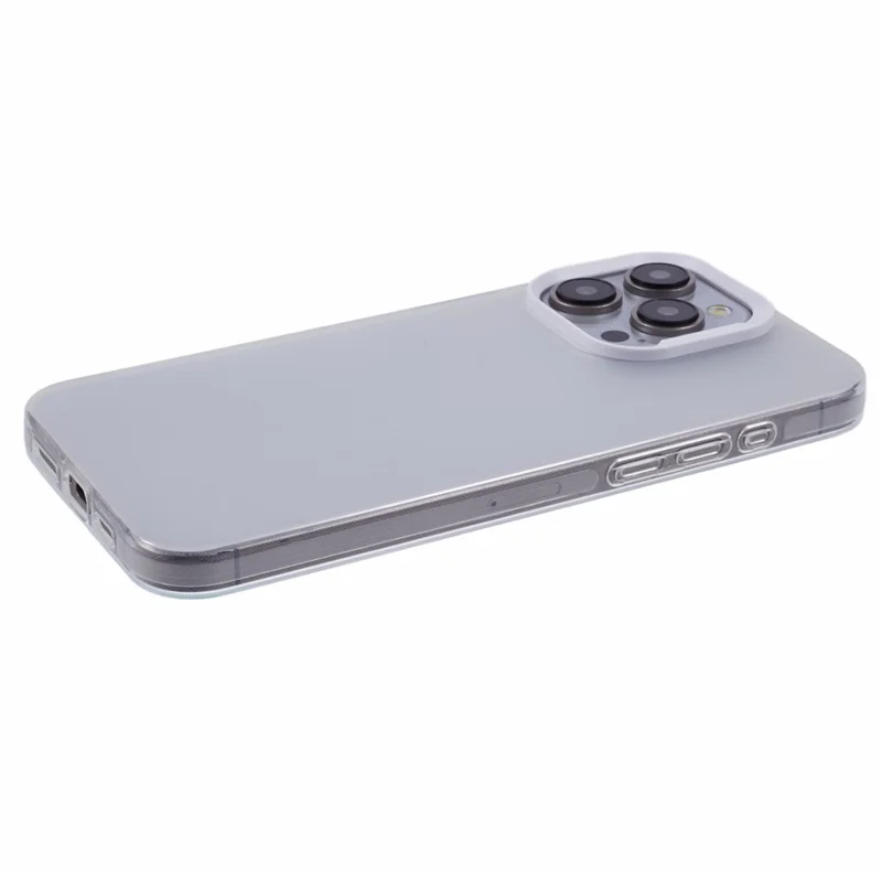 DME Series For iPhone 13 Pro Max Case Matte TPU Shockproof Phone Cover - Translucent White
