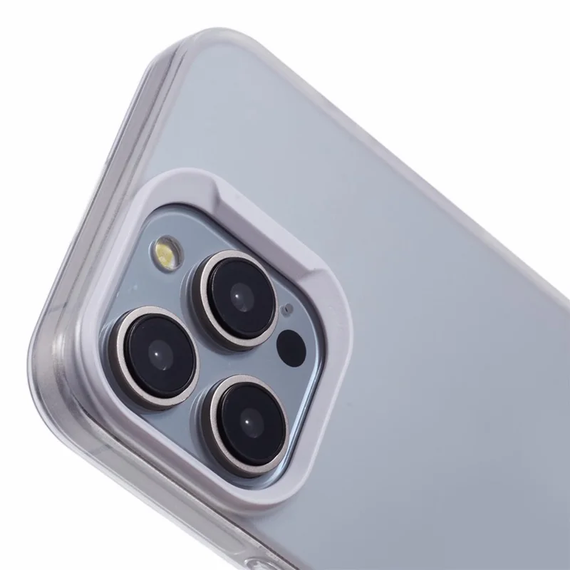 DME Series For iPhone 13 Pro Max Case Matte TPU Shockproof Phone Cover - Translucent White