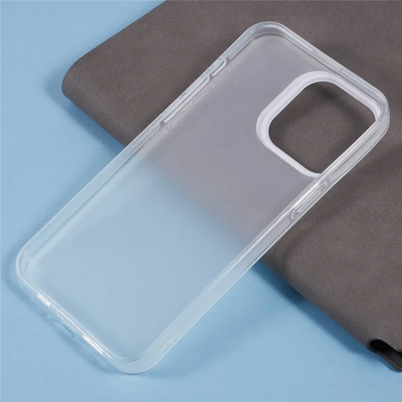 DME Series For iPhone 13 Pro Max Case Matte TPU Shockproof Phone Cover - Translucent White