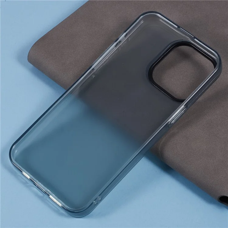 Serie DME Para Iphone 13 Pro Case Matte TPU Cubierta de Teléfono a Prueba de Choques - Negro Translúcido