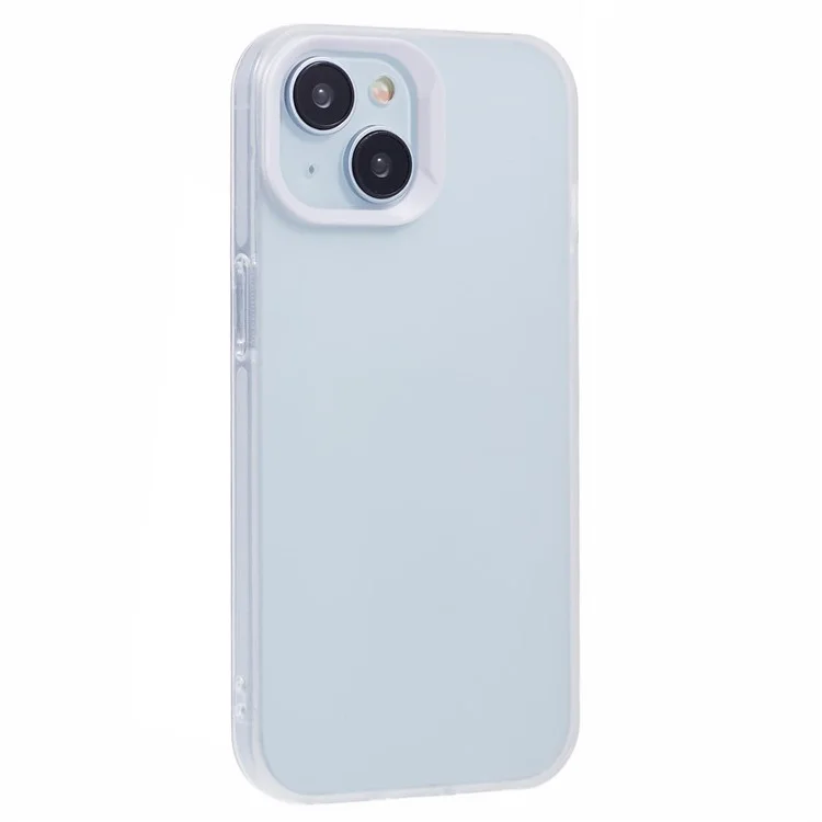 Serie DME Para Iphone 13 Case Matte TPU Tubo a Prueba de Choques - Blanco Translúcido