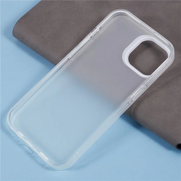 Serie DME Para Iphone 13 Case Matte TPU Tubo a Prueba de Choques - Blanco Translúcido