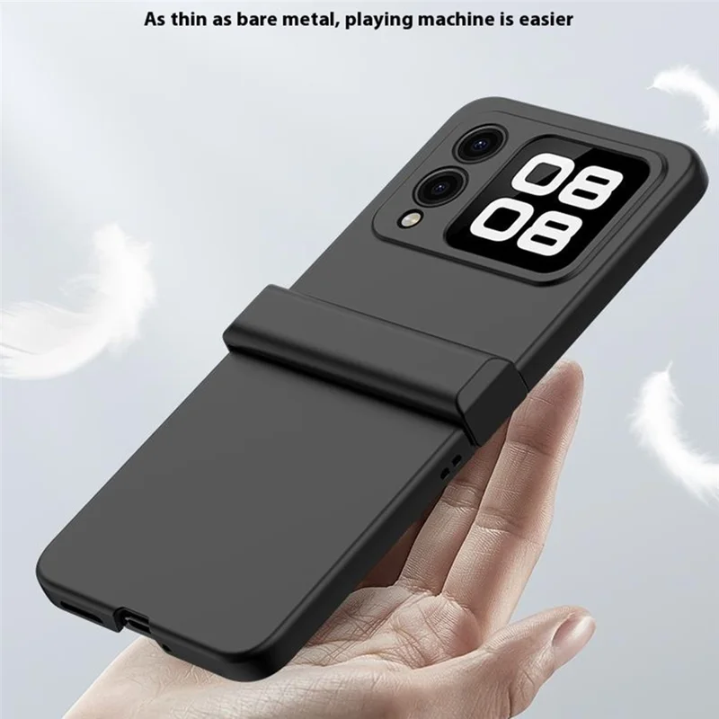 For Huawei nova Flip 5G Case Hinge Protection Skin-Touch PC Phone Cover - Black