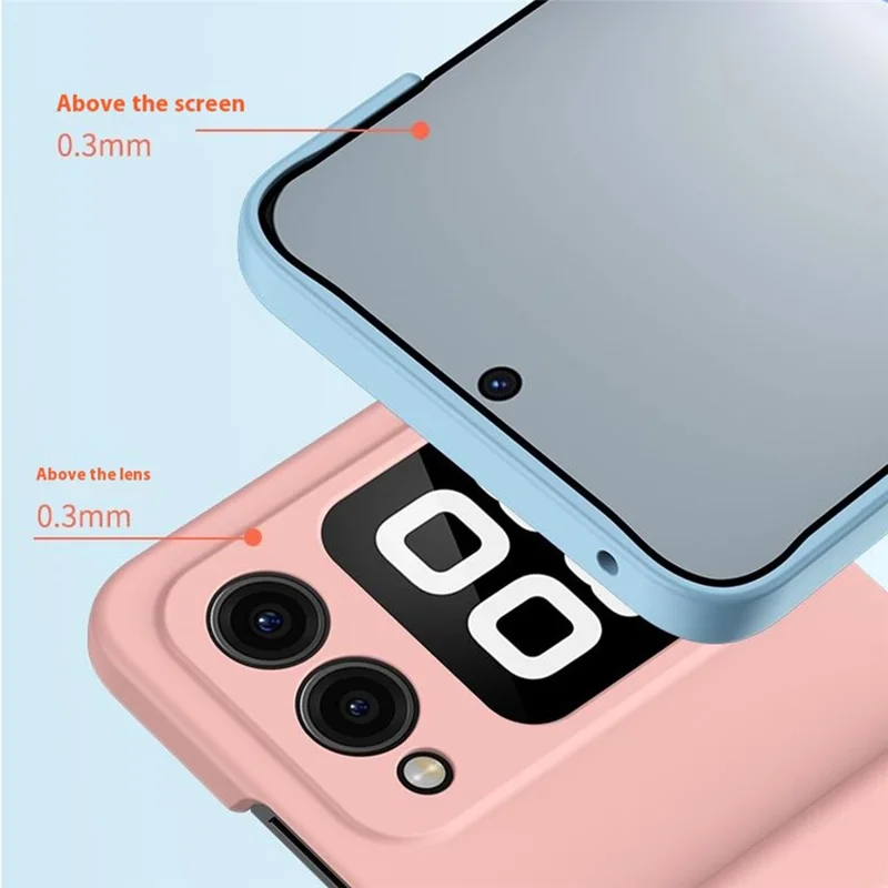 For Huawei nova Flip 5G Case Hinge Protection Skin-Touch PC Phone Cover - Black