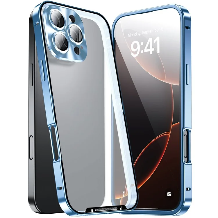 Для Iphone 16 Pro Case Case Aluminum Сплаво - Синий