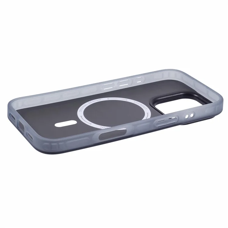 YOUNGKIT per custodia iPhone 16 Pro Max compatibile con MagSafe Suitcase Texture IMD TPU Cover per cellulare - Argento