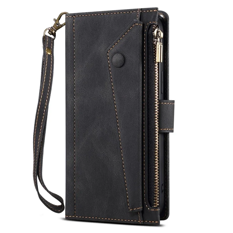 ESEBLE Star Series For Google Pixel 9 / Pixel 9 Pro Case Zipper Wallet Leather Stand Phone Cover - Black