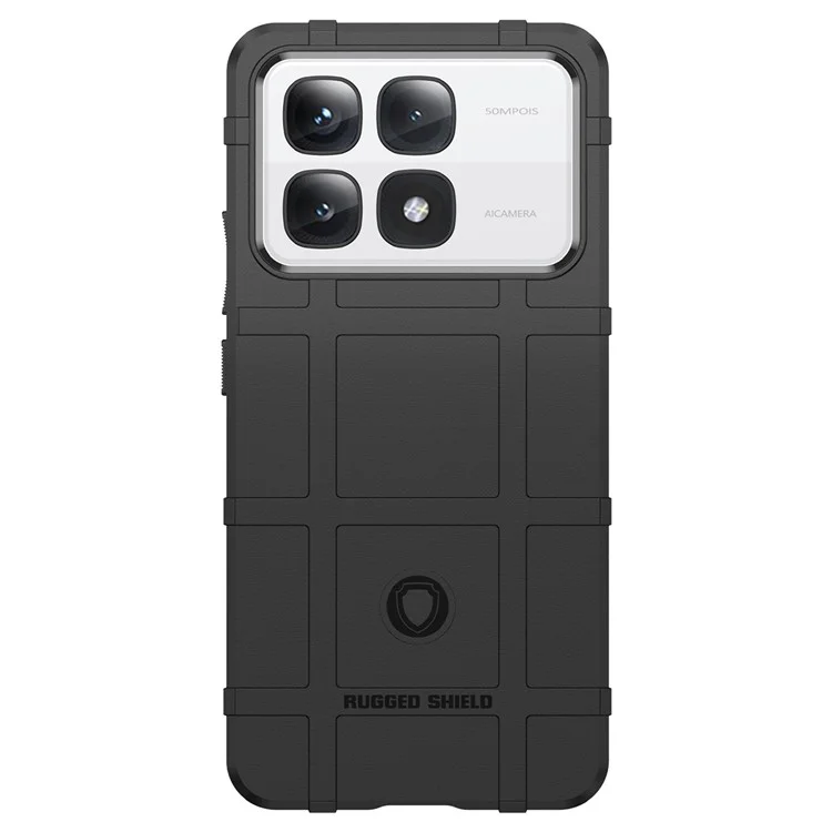 Para Xiaomi Redmi K70 Ultra Case Grid Design TPU Tepla Profunado a Prueba de Scargo - Negro