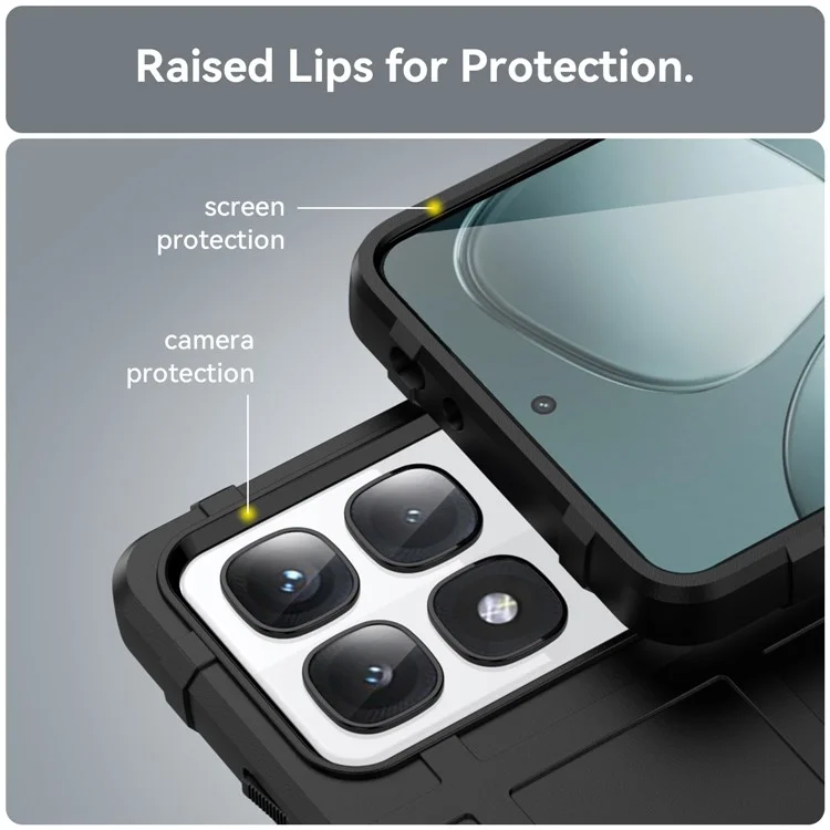 Para Xiaomi Redmi K70 Ultra Case Grid Design TPU Tepla Profunado a Prueba de Scargo - Negro