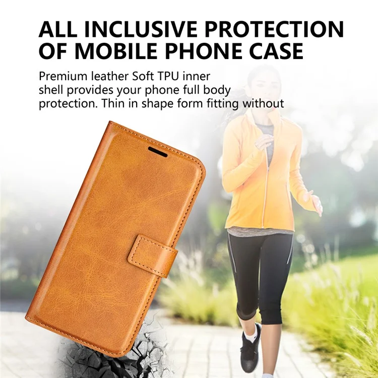 For OnePlus Nord 4 Stand Case Anti-Scratch Calf Texture Leather Phone Cover - Yellow