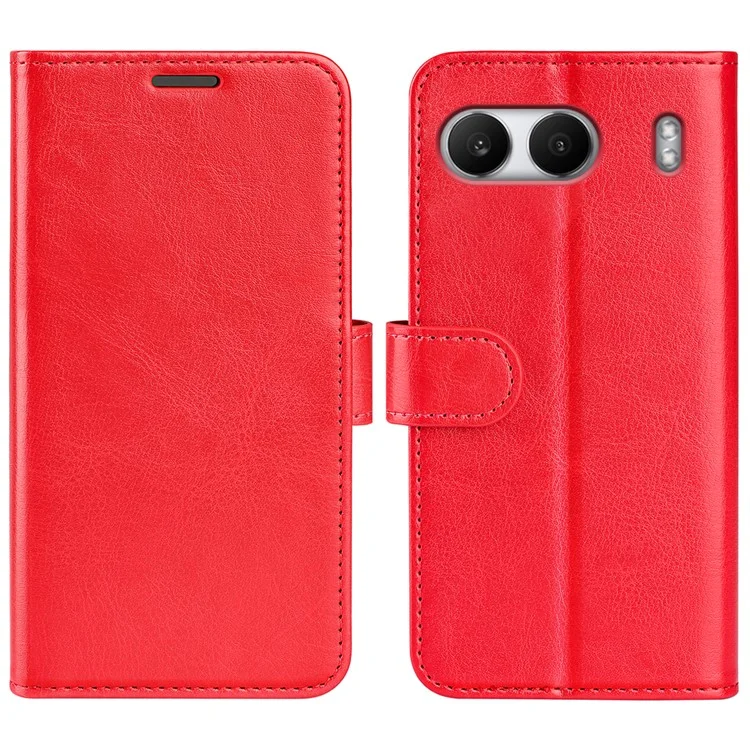 Für OnePlus Nord 4 Wallet Case Crazy Horse Texture Stand Lederhülle - Rot