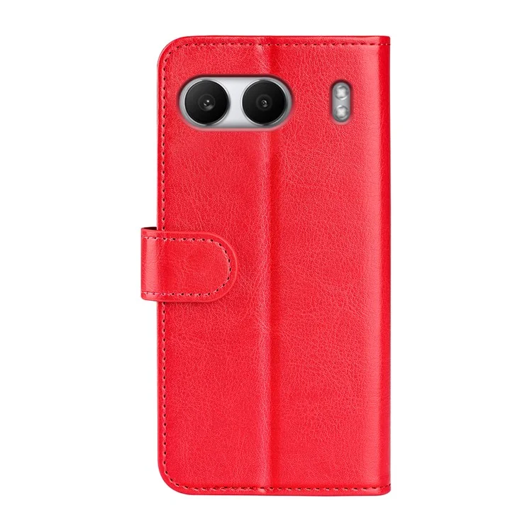 Für OnePlus Nord 4 Wallet Case Crazy Horse Texture Stand Lederhülle - Rot