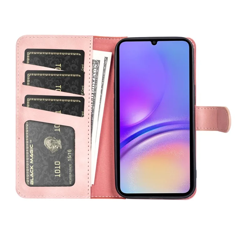 Für Samsung Galaxy A06 Wallet Case Leder Handyhülle Farbmischung - Pink