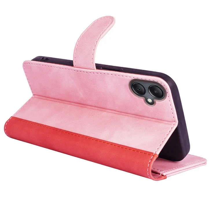Für Samsung Galaxy A06 Wallet Case Leder Handyhülle Farbmischung - Pink