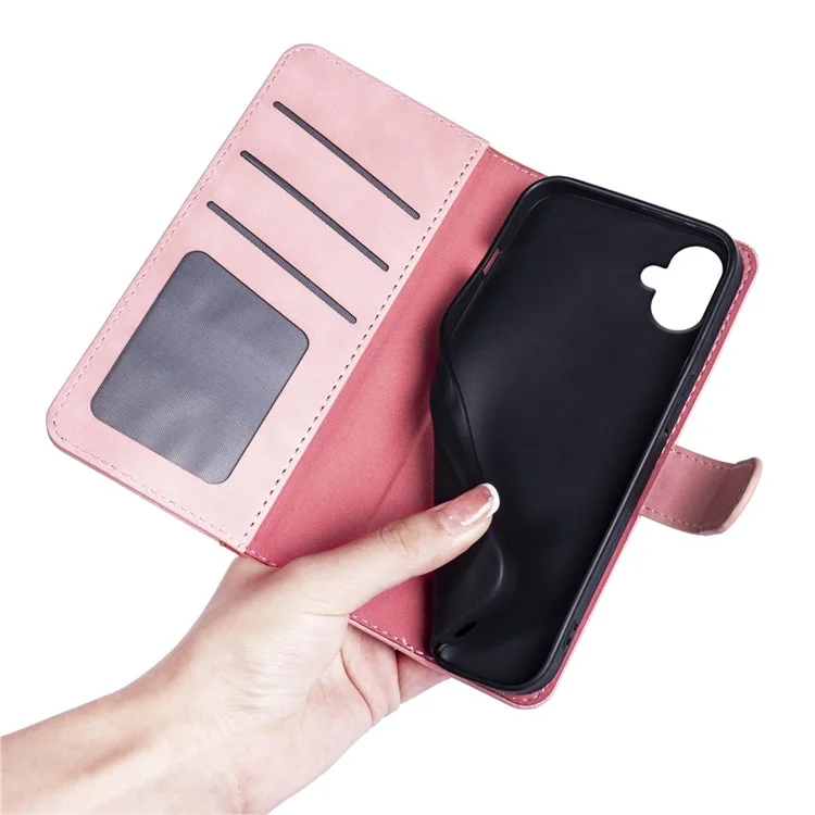 Für Samsung Galaxy A06 Wallet Case Leder Handyhülle Farbmischung - Pink