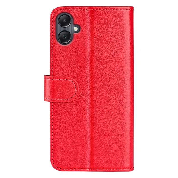 Pour Samsung Galaxy A06 Wallet Case Crazy Horse Texture Stand Téléphone Téléphone - Rouge