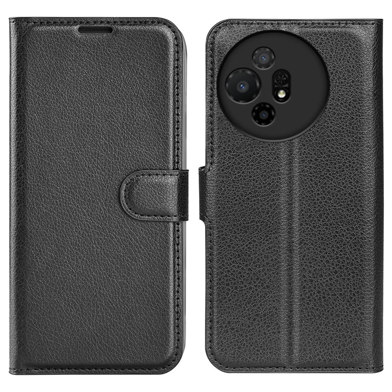 Для TCL 50 XL 5G Case Litchi Texture Shockpereper Teather Wallet Cover Phone - Черный