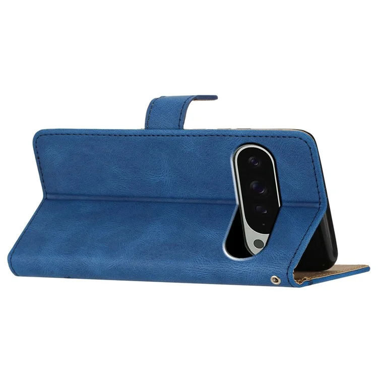 Для Google Pixel 9 Pro XL Case Crazy Horse Texture PU - Синий