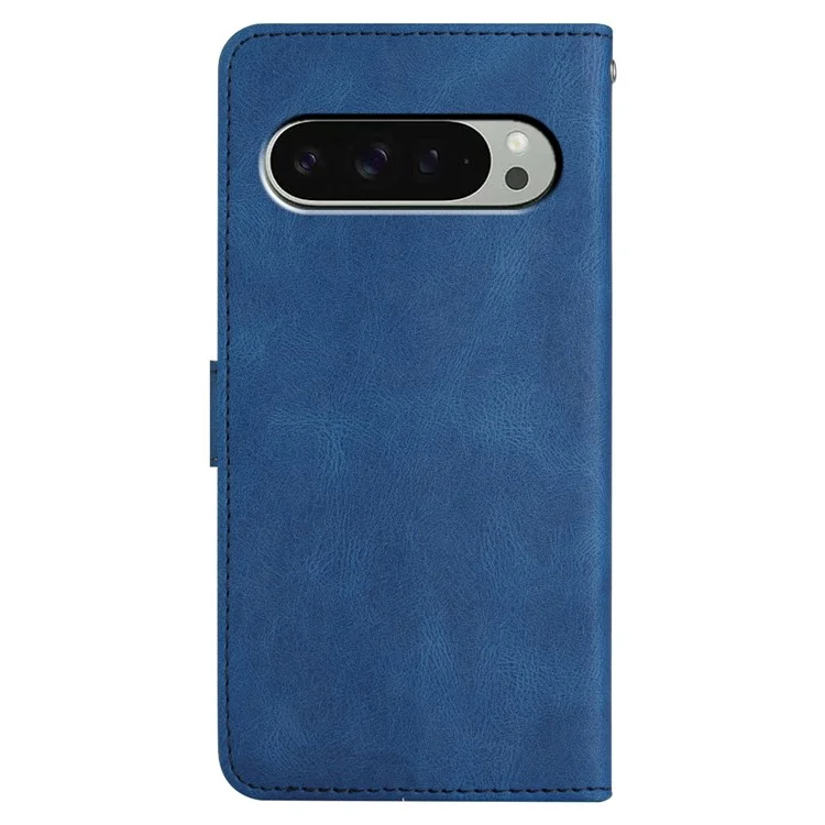 Для Google Pixel 9 Pro XL Case Crazy Horse Texture PU - Синий