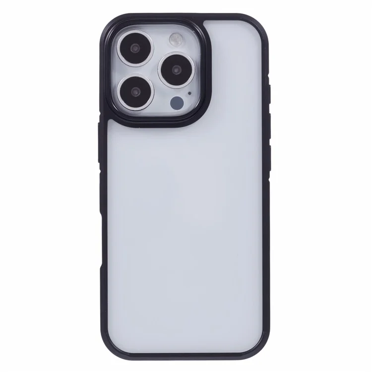 X-level Para Iphone 16 Pro Case Acrílico+silicona Anti-Scratch Clear Back Telep Cover - Negro