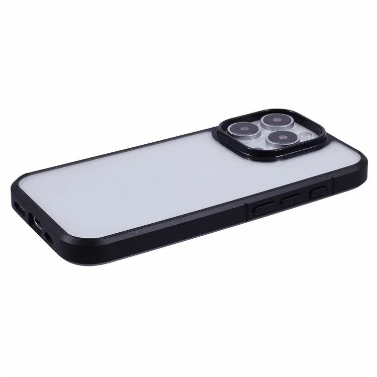 X-level Para Iphone 16 Pro Case Acrílico+silicona Anti-Scratch Clear Back Telep Cover - Negro