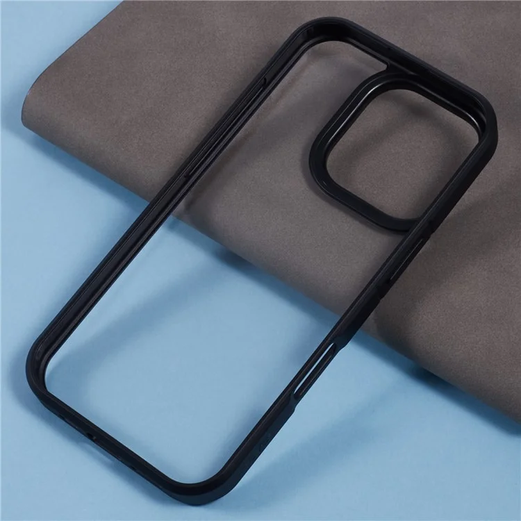 X-level Para Iphone 16 Pro Case Acrílico+silicona Anti-Scratch Clear Back Telep Cover - Negro